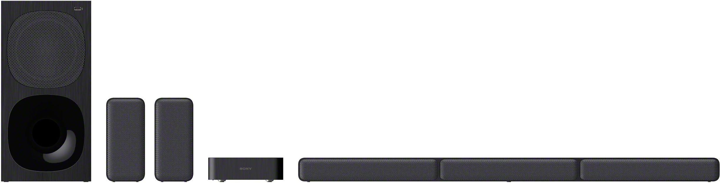 Namų kino sistema Sony | HT-S40R 5.1ch Home Cinema Soundbar with Wireless Rear Speakers | Juodas | No | USB port | Wi-Fi | Bluetooth | Belaidė jungtis