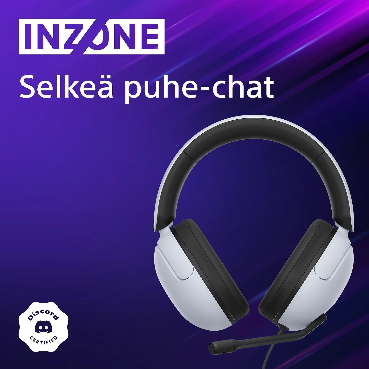 Laidinės žaidimų ausinės Sony INZONE H3, baltos