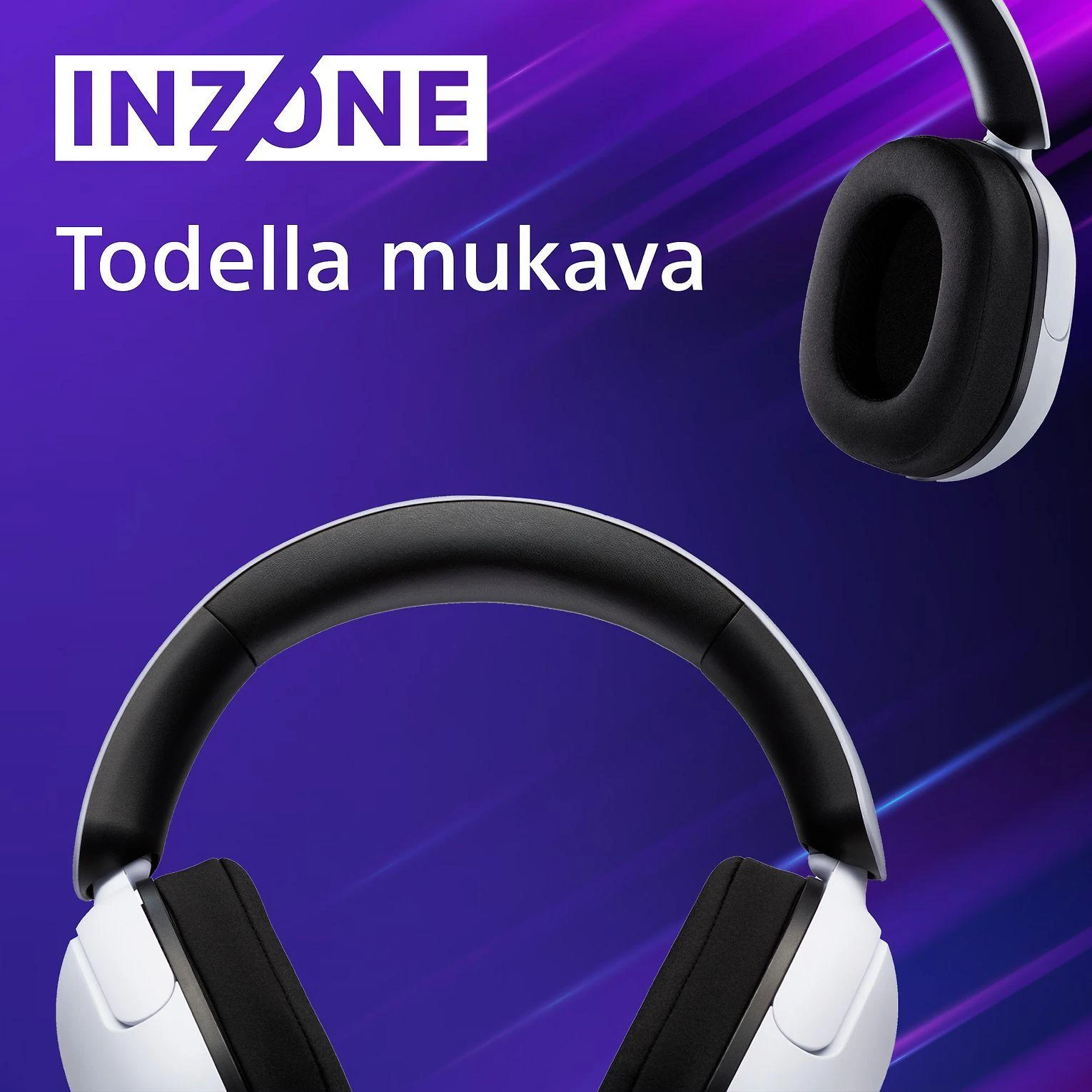 Laidinės žaidimų ausinės Sony INZONE H3, baltos