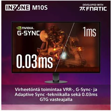 Monitorius Sony INZONE M10S - 480Hz | QHD | 26,5 colio | OLED | 0,03 ms
