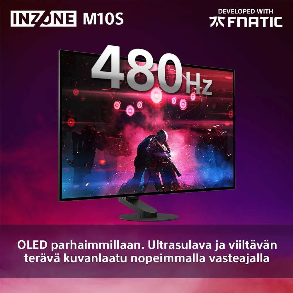 Monitorius Sony INZONE M10S - 480Hz | QHD | 26,5 colio | OLED | 0,03 ms