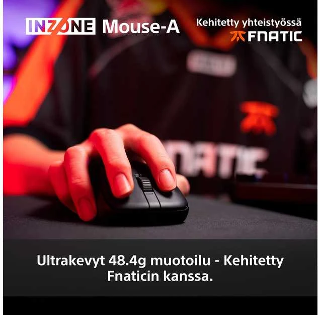 Myszka žaidimams Sony INZONE Pelė-A belaidė 30000 dpi optinė juoda