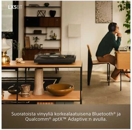 Sony | Aukščiausios kokybės patefonas atkuriimui | PS-LX5BT | Visiškai automatinis