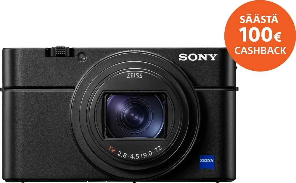 Sony DSCRX100M7.CE3 20.1 MP, Optical zoom 8.0 x, Digital zoom 121 x, ISO 25600, Jutiklinis ekranas, Ekranas diagonal 3.0 ", Wi-Fi, Focus 0.08m - ∞, Video recording, Juodas
