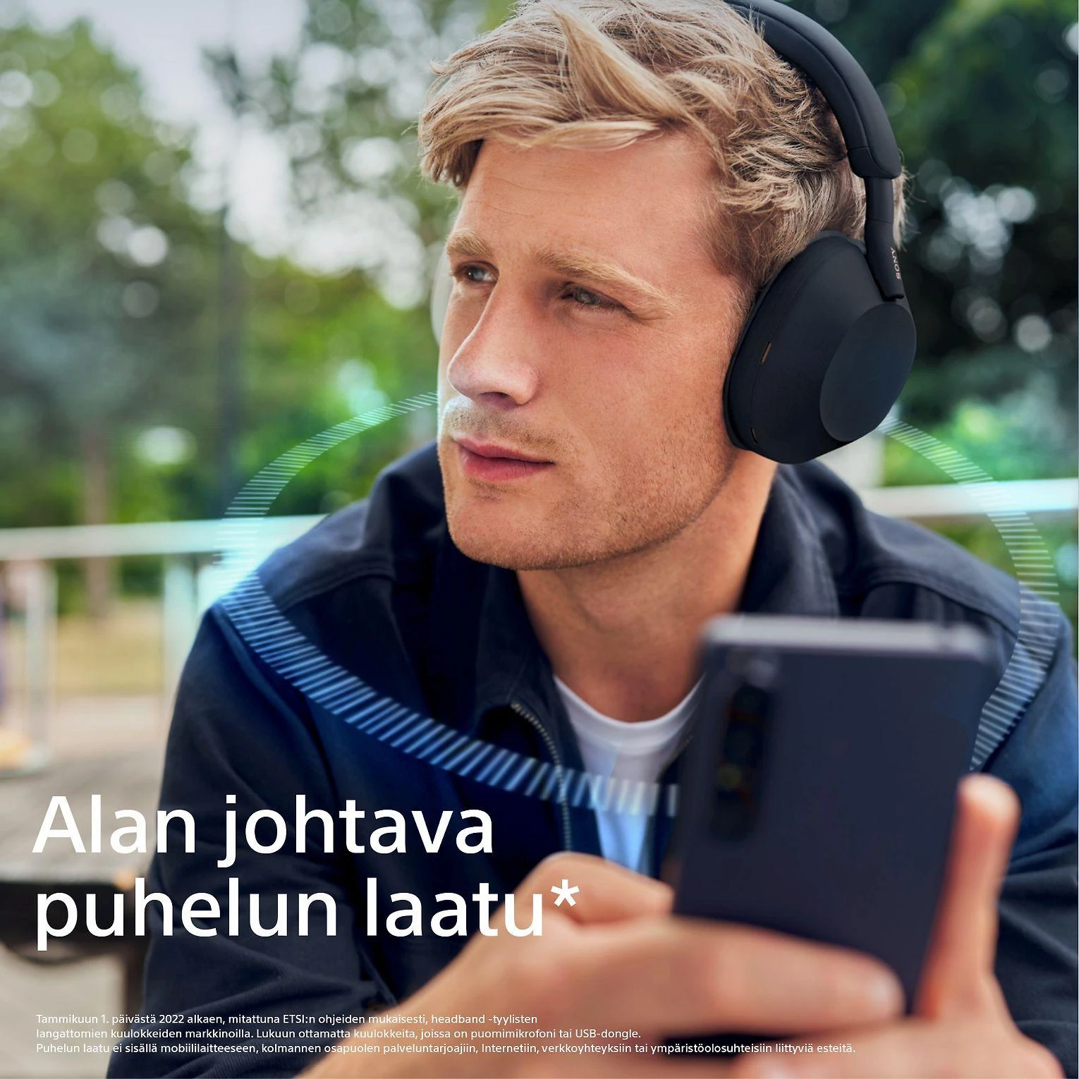 Belaidės ausinės Sony WH-1000XM5 su triukšmo slopinimo technologija, Juodos