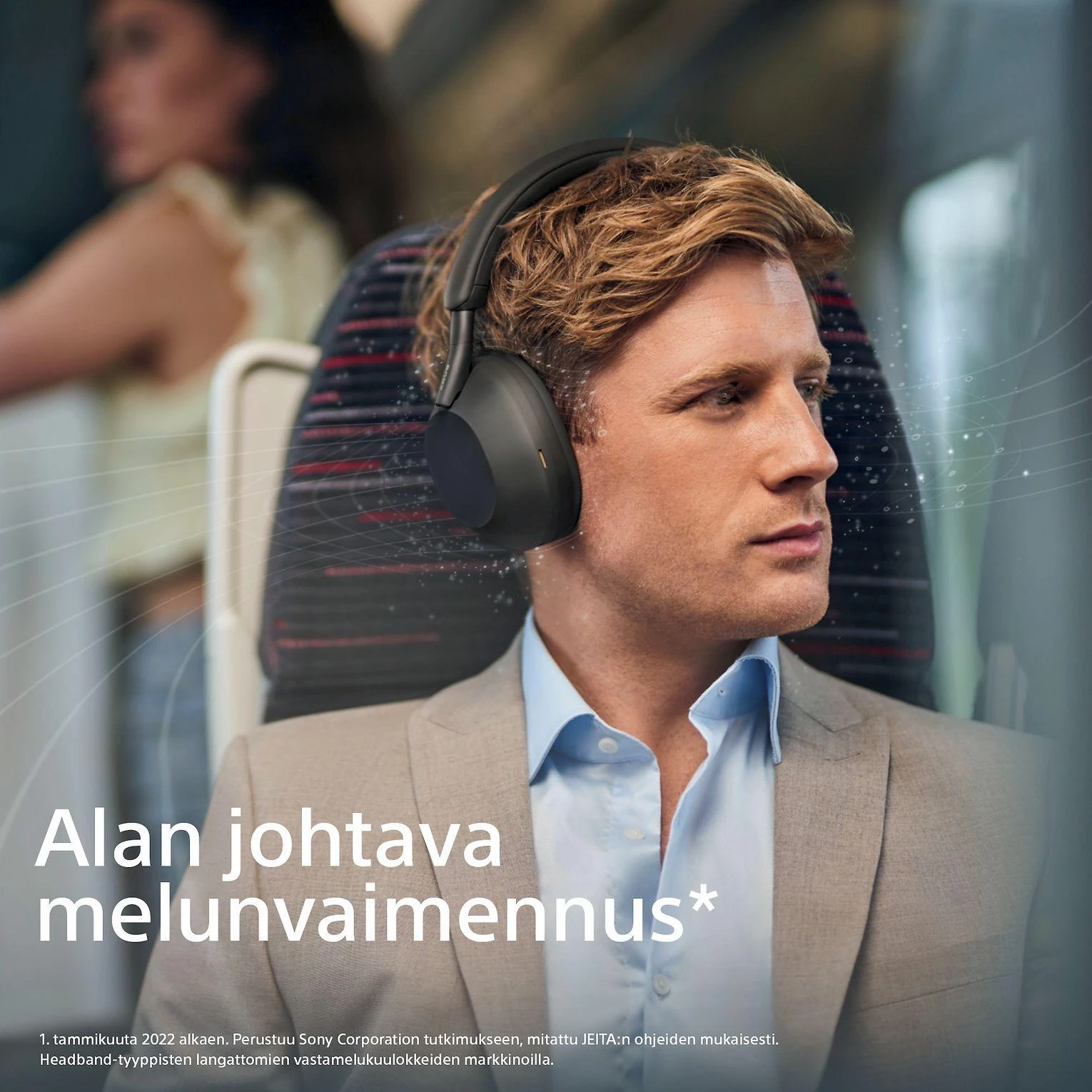 Belaidės ausinės Sony WH-1000XM5 su triukšmo slopinimo technologija, Juodos