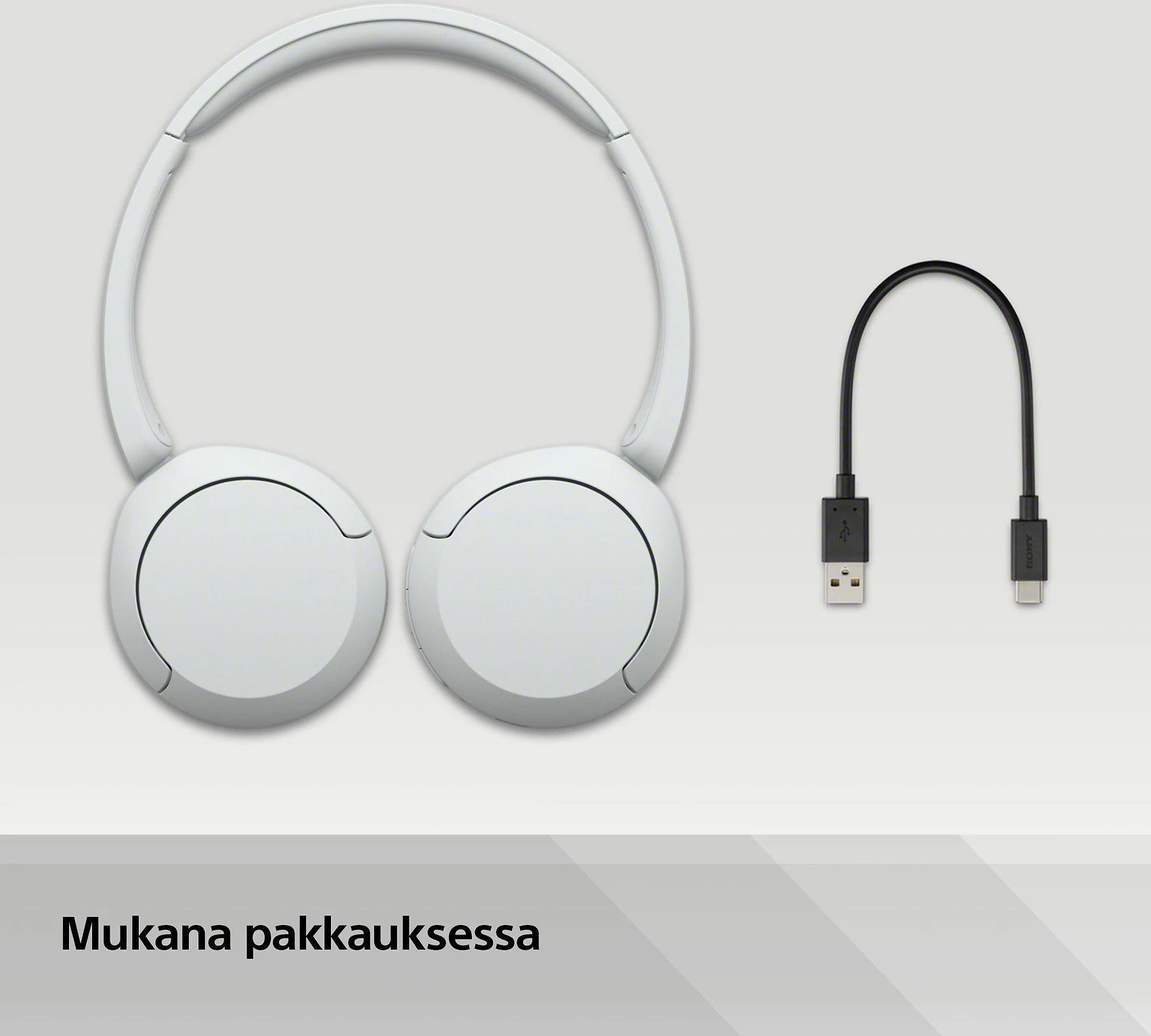 Belaidės Ausinės Sony WH-CH520W, Baltos spalvos