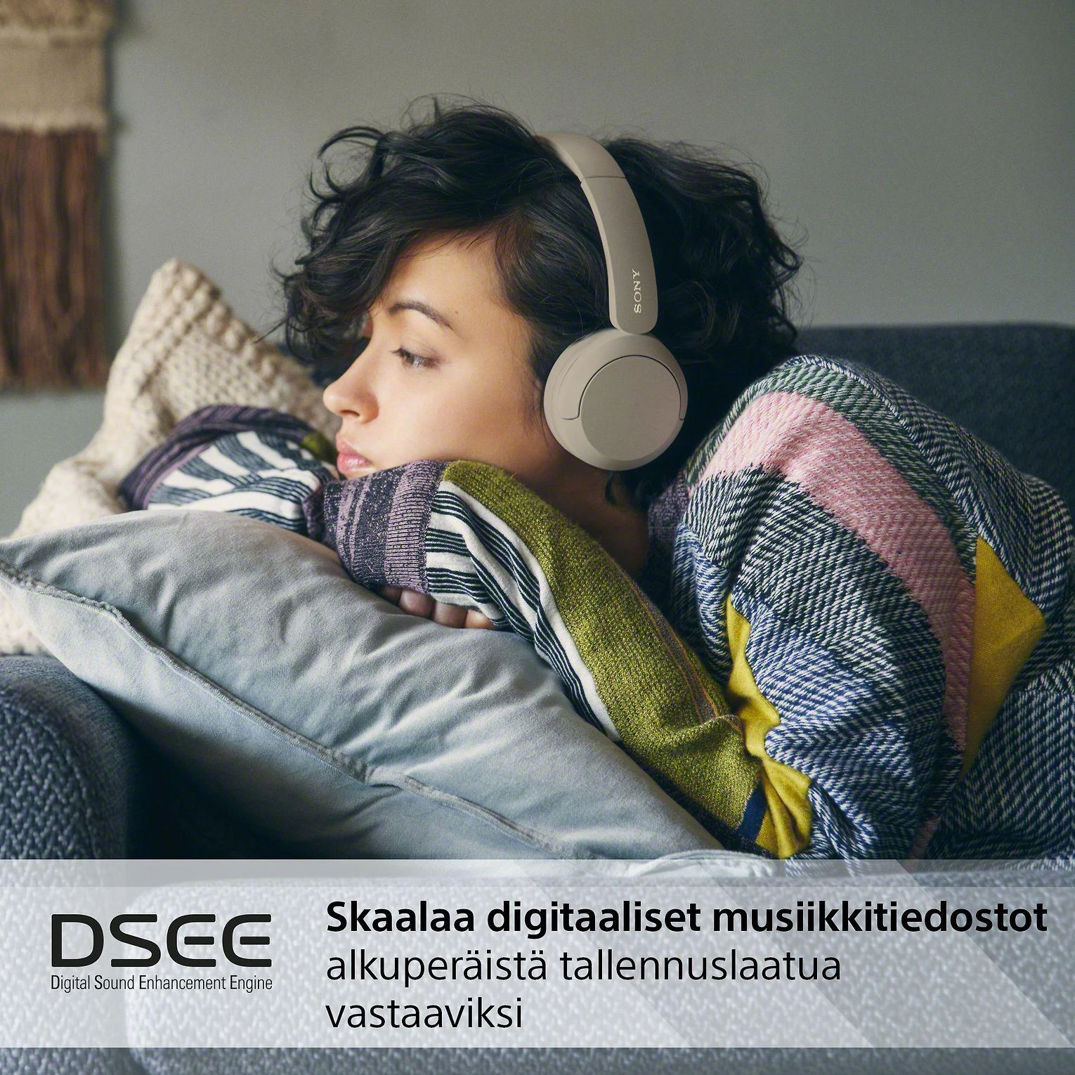 Belaidės Ausinės Sony WH-CH520B, Rusvos spalvos