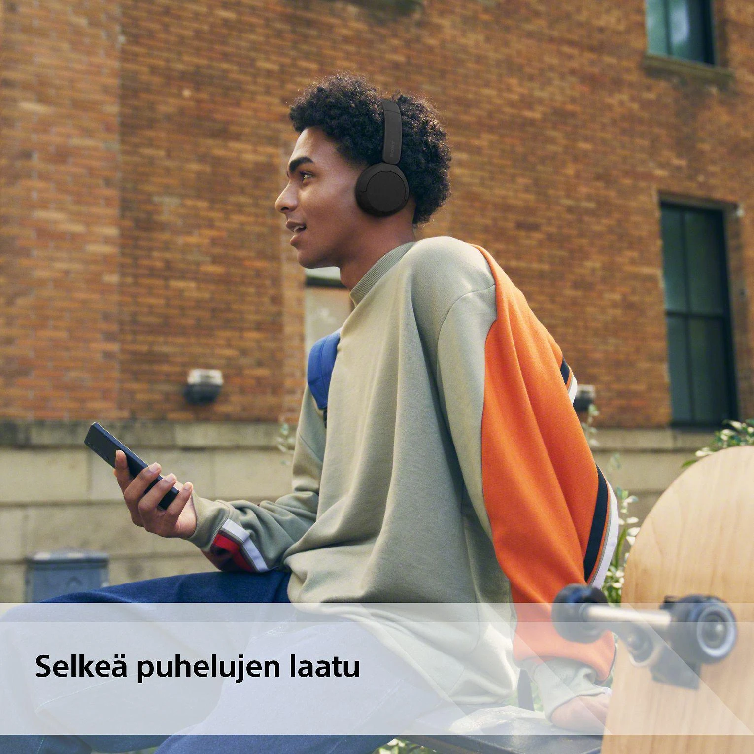 Belaidės Ausinės Sony WH-CH520B, Juodos spalvos
