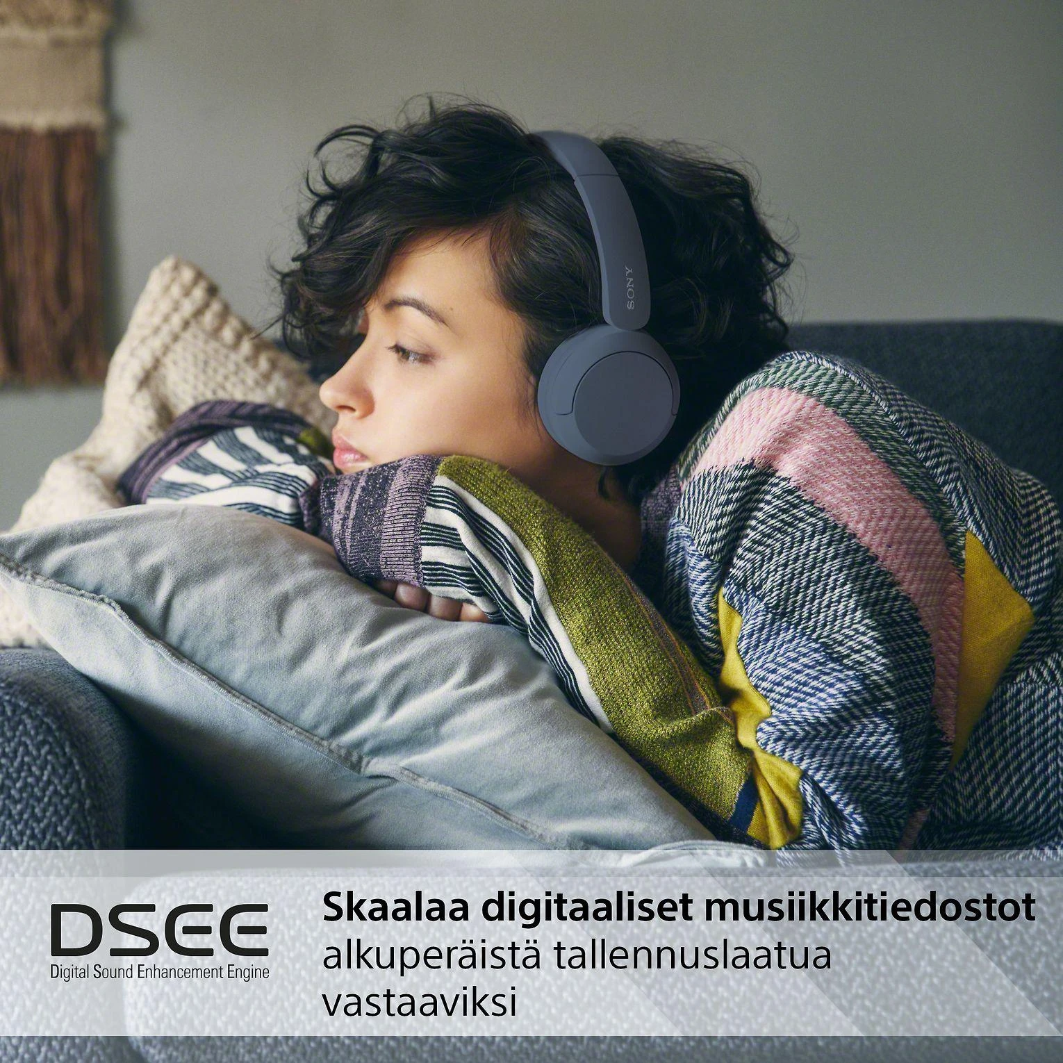 Belaidės Ausinės Sony WH-CH520L, Mėlynos spalvos