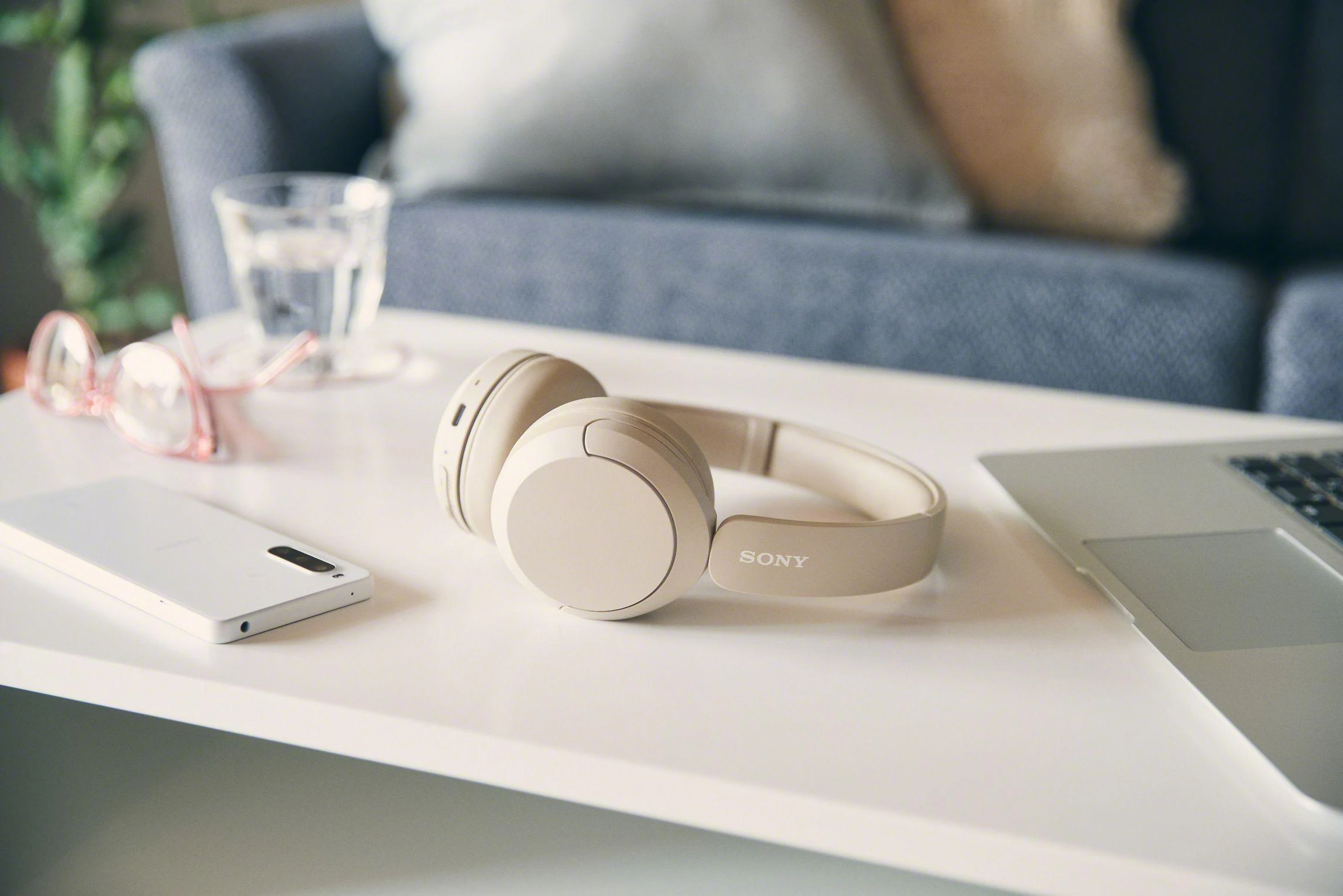 Belaidės Ausinės Sony WH-CH520B, Rusvos spalvos