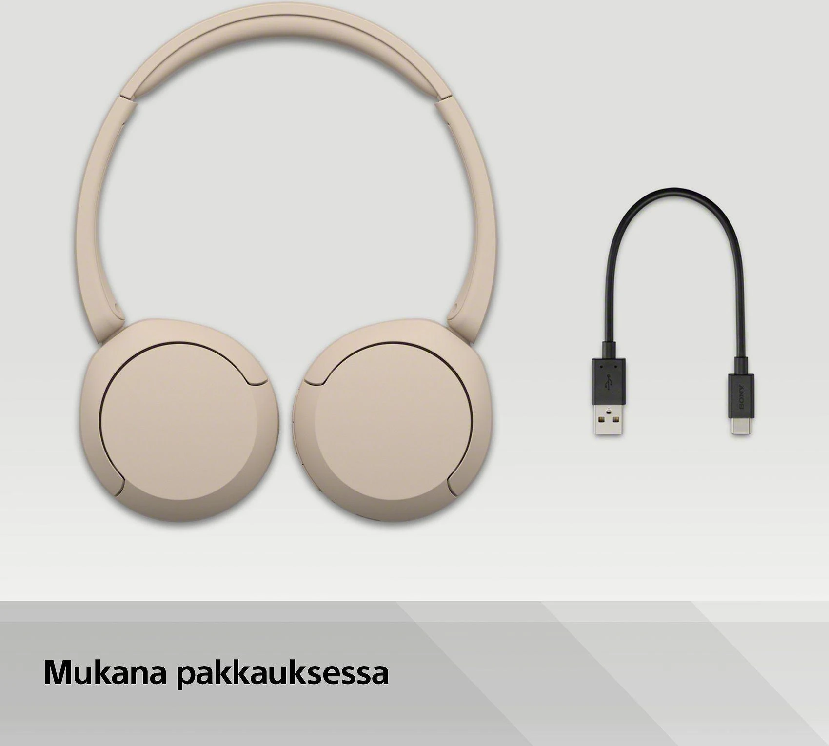 Belaidės Ausinės Sony WH-CH520B, Rusvos spalvos