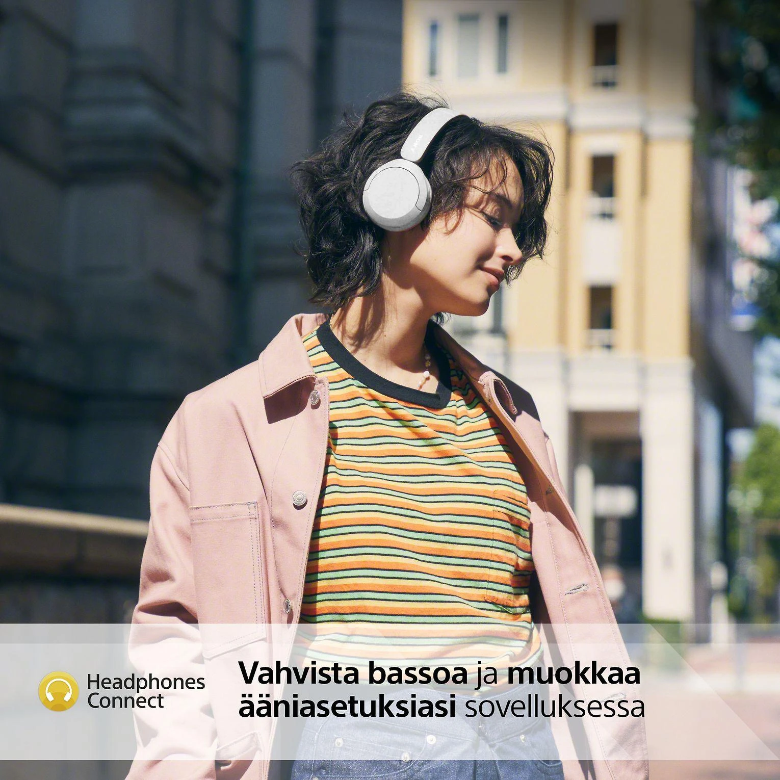 Belaidės Ausinės Sony WH-CH520W, Baltos spalvos