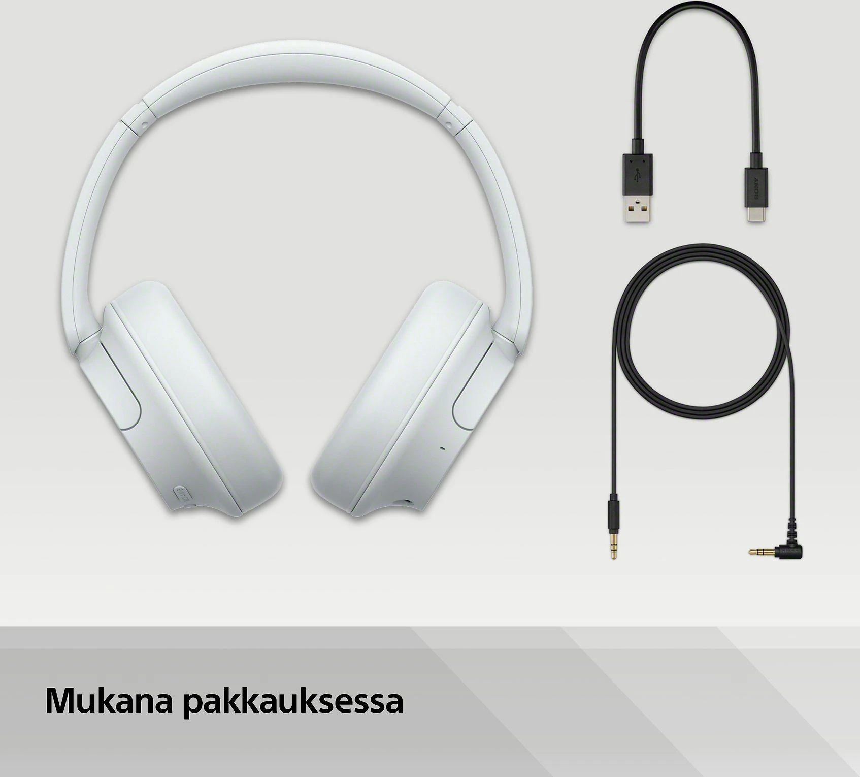 Sony WH-CH720NW belaidės ausinės, Baltos spalvos