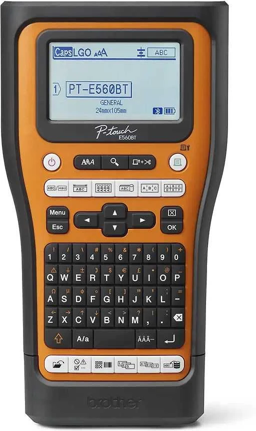 Brother PT-E560BTSP Pro | Thermal | Label Spausdintuvas | Maximum ISO A-series paper size Other | Oranžinis / Juodas