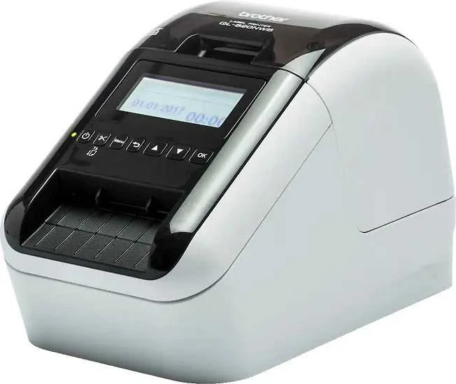 BROTHER QL-820NWBCVM stalinis etikečių spausdintuvas su termo spausdinimo funkcija, WIFI, BT, 6,2 cm (pridedamos 3 vnt. - DK-N55224)