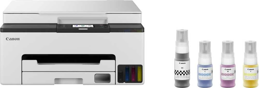 CANON MAXIFY GX1050 daugiafunkcis spalvotas rašalinis spausdintuvas, pakartotinai užpildomas, A4, 210 x 297 mm, A4, 15 atv./min., 250 lapų, USB 2.0, LAN, „Wi-Fi“.