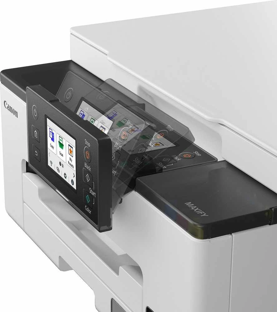 CANON MAXIFY GX1050 daugiafunkcis spalvotas rašalinis spausdintuvas, pakartotinai užpildomas, A4, 210 x 297 mm, A4, 15 atv./min., 250 lapų, USB 2.0, LAN, „Wi-Fi“.