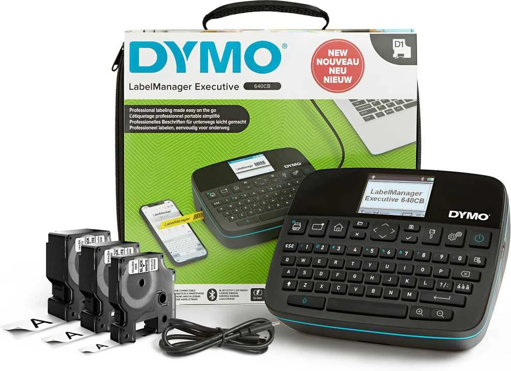Etikečių spausdintuvas Dymo, LabelManager Executive 640 CB, su walizką