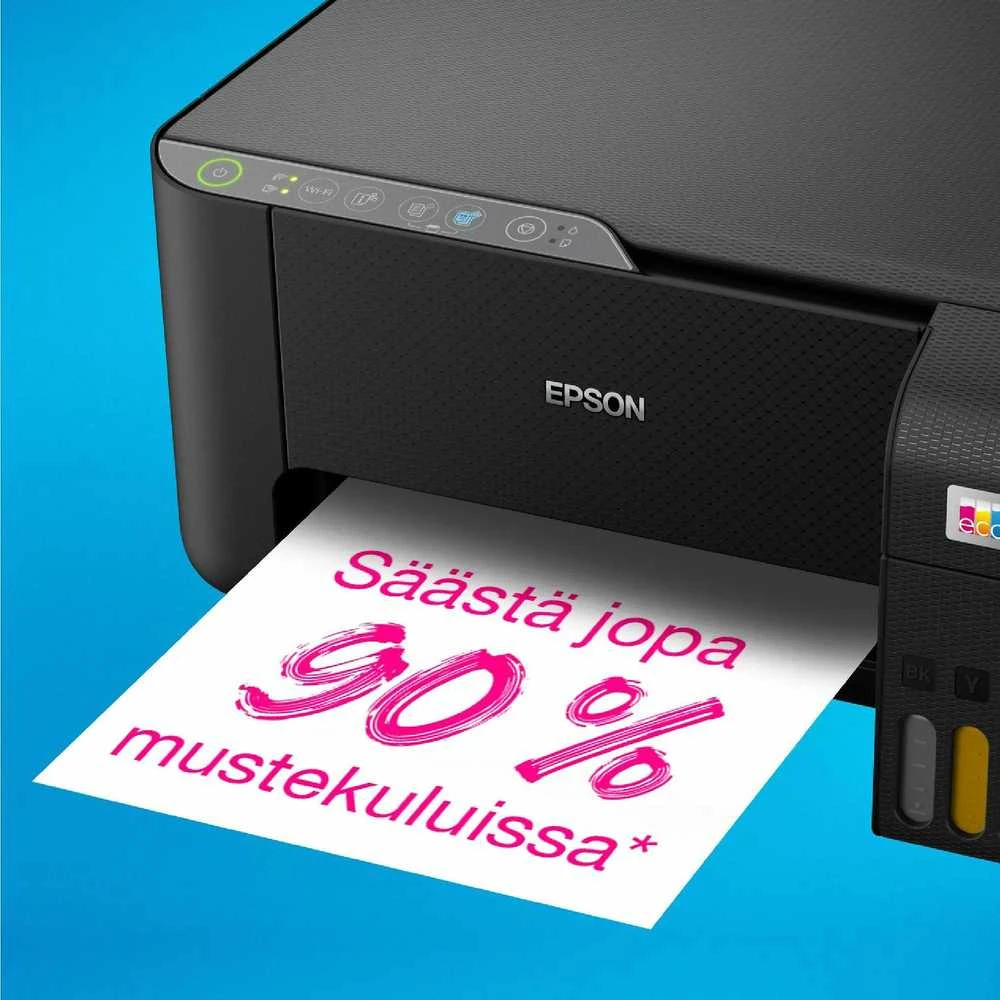 Daugiafunkcis Spausdintuvas - Epson EcoTank ET-2860 Belaidis, 100 lapų dėklas, Juoda/Spalvota