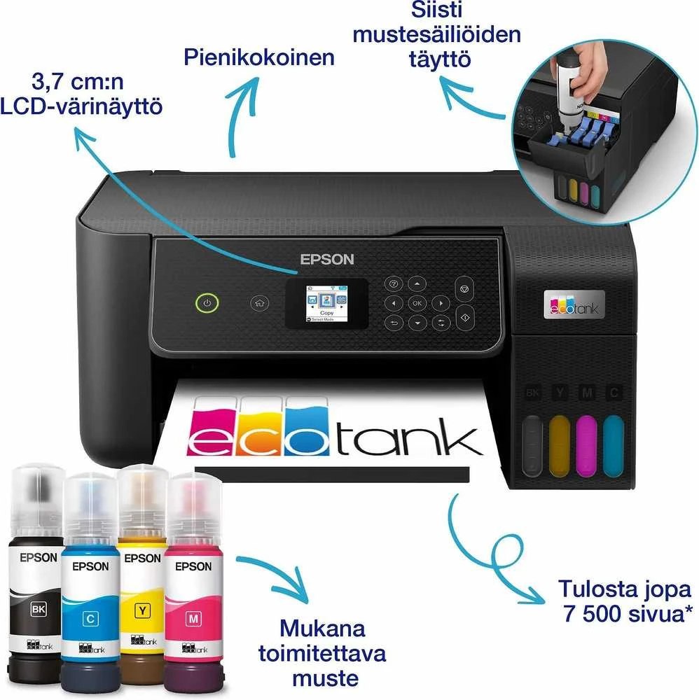 Daugiafunkcis Spausdintuvas - Epson EcoTank ET-2870 Belaidis 28ppm 1200dpi