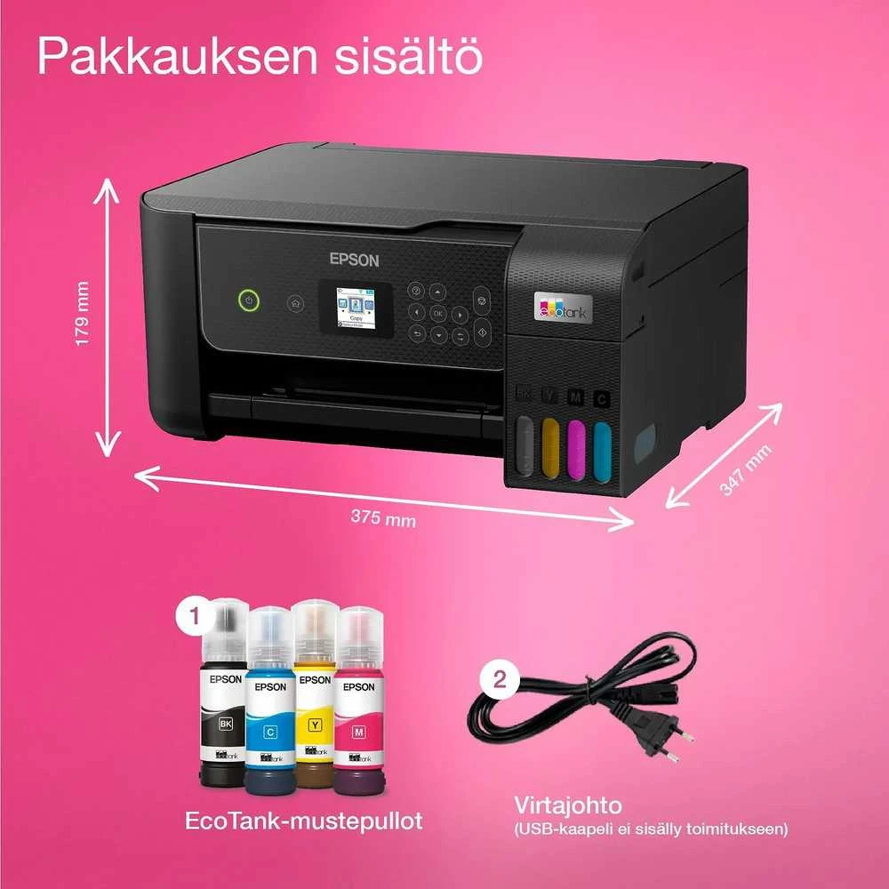 Daugiafunkcis Spausdintuvas - Epson EcoTank ET-2870 Belaidis 28ppm 1200dpi