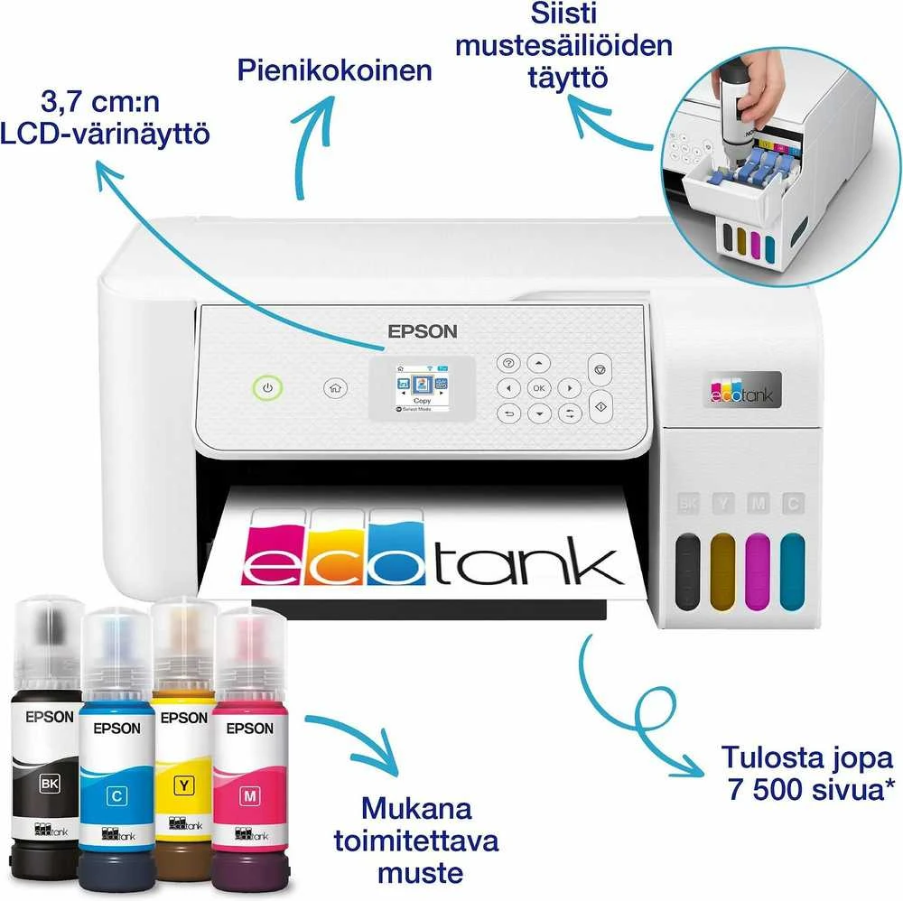 Spausdintuvas Daugiafunkcinis įrenginys Epson EcoTank* ET-2876 (C11CJ66423)