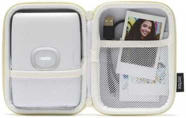 Dėklas - Fujifilm Instax Mini Link Spausdintuvo Dėklas, Nešiojamas, 100g, Clay Baltas