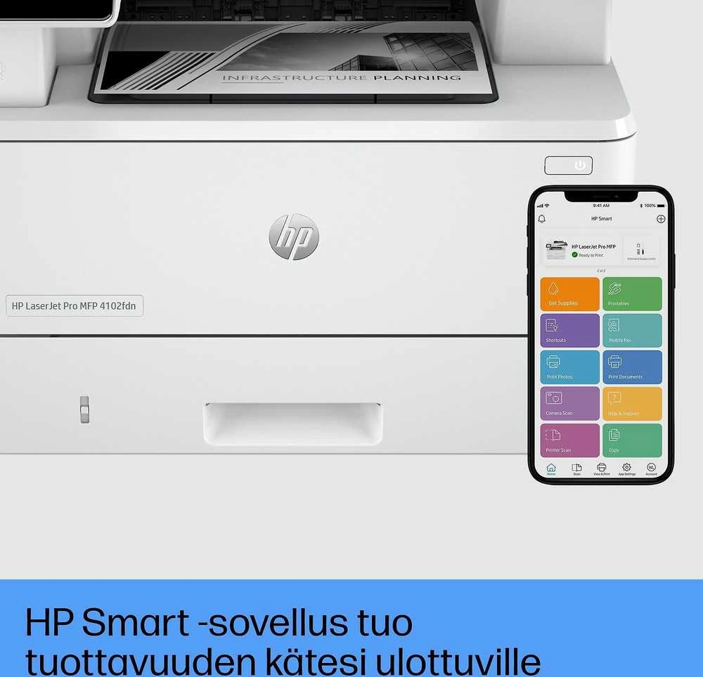 Daugiafunkcinis spausdintuvas HP LaserJet Pro 4102FDN (2Z623F)
