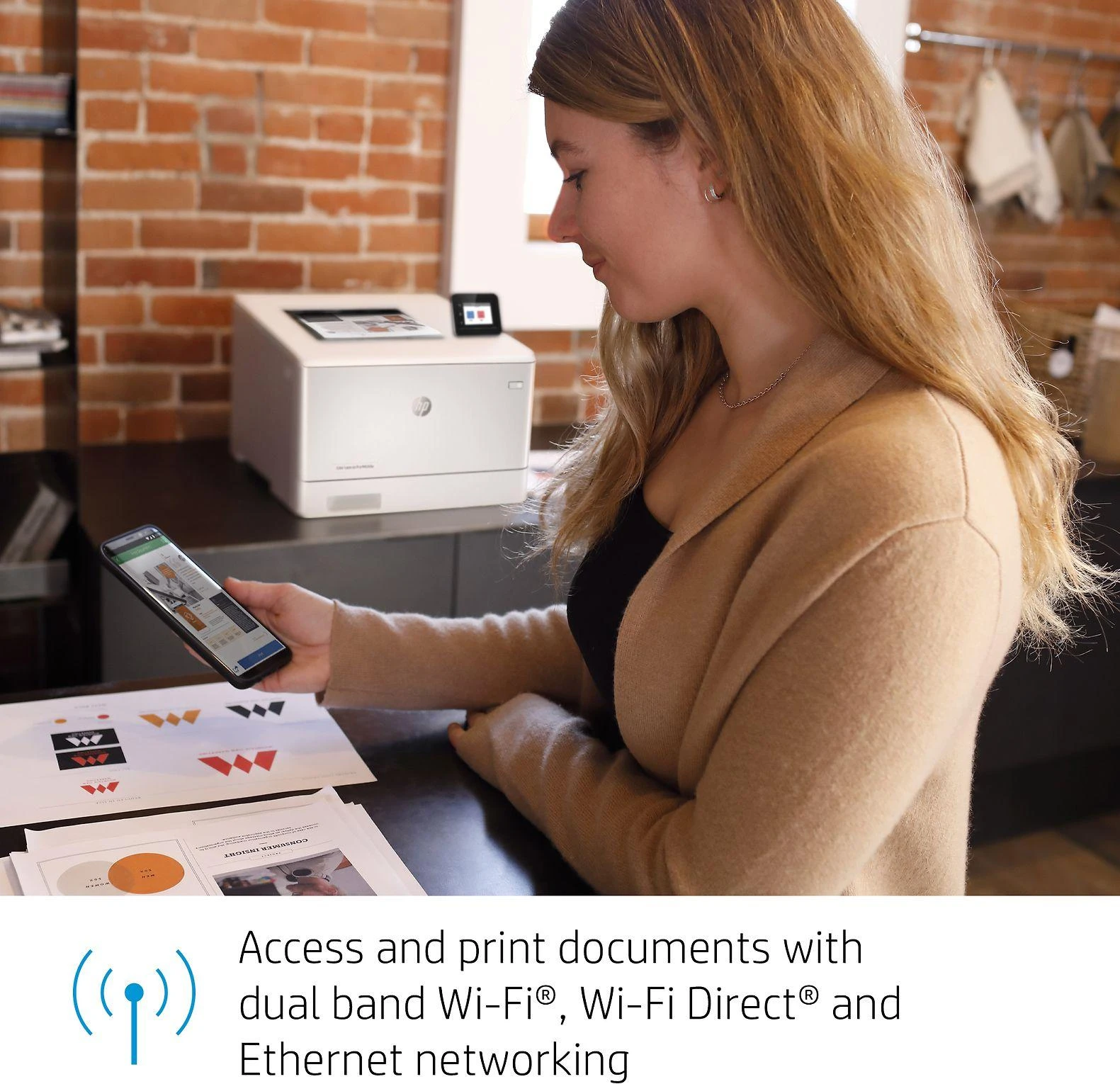 Hewlett Packard (HP) HP Color LaserJet Pro M454dw Spausdintuvas - A4 Color lazerinis, Spausdinimas, Automatinis dokumentų tiektuvas, Auto-Duplex, LAN, WiFi, 27 psl., 750-4000 puslapių per mėn.