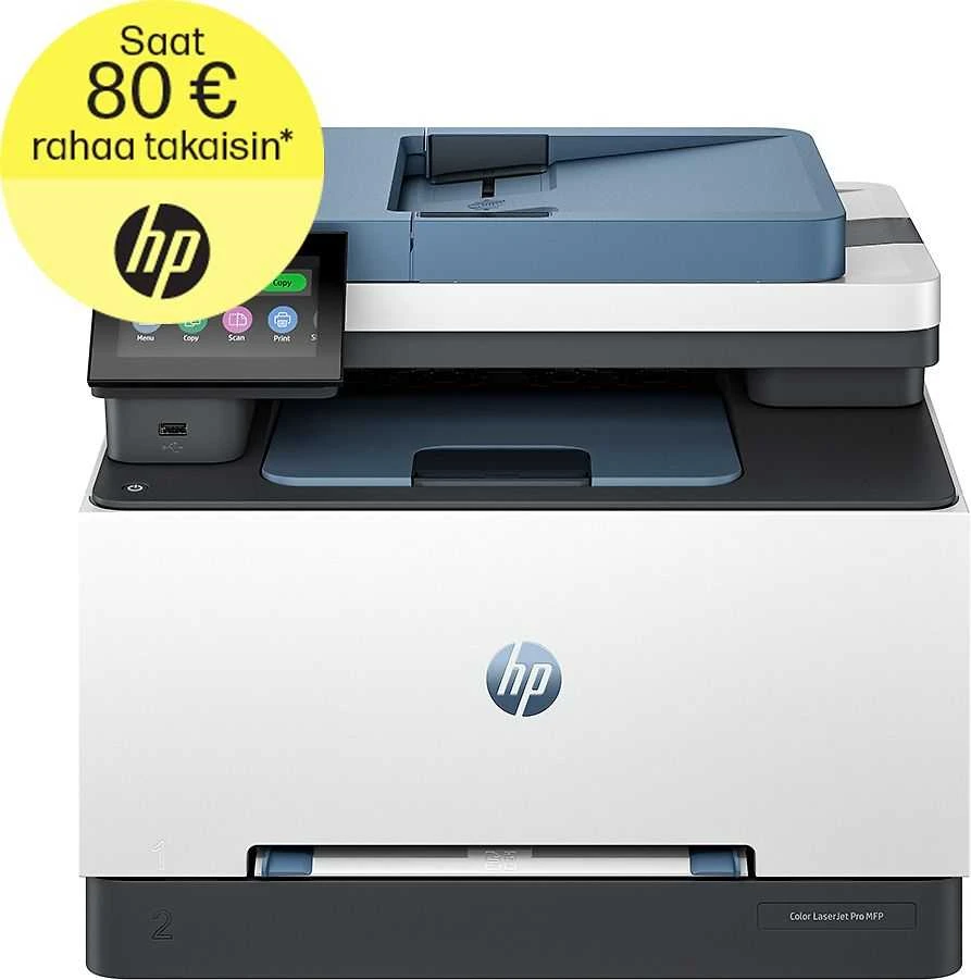 HP Color LaserJet Pro 3302fdn All-in-One Spausdintuvas - A4 Color lazerinis, Spausdinimas/Dvipusis kopijavimas, Automatinis dokumentų tiektuvas, Auto-Duplex, LAN, 25ppm, 150-2500 puslapių per mėnesį (pakeičia M283fdn)