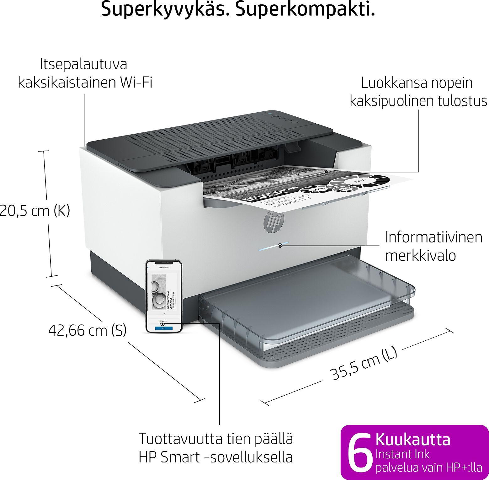 Spausdintuvas Hewlett Packard (HP) HP LaserJet M209dwe A4 monofoninis 29 ppm USB WiFi