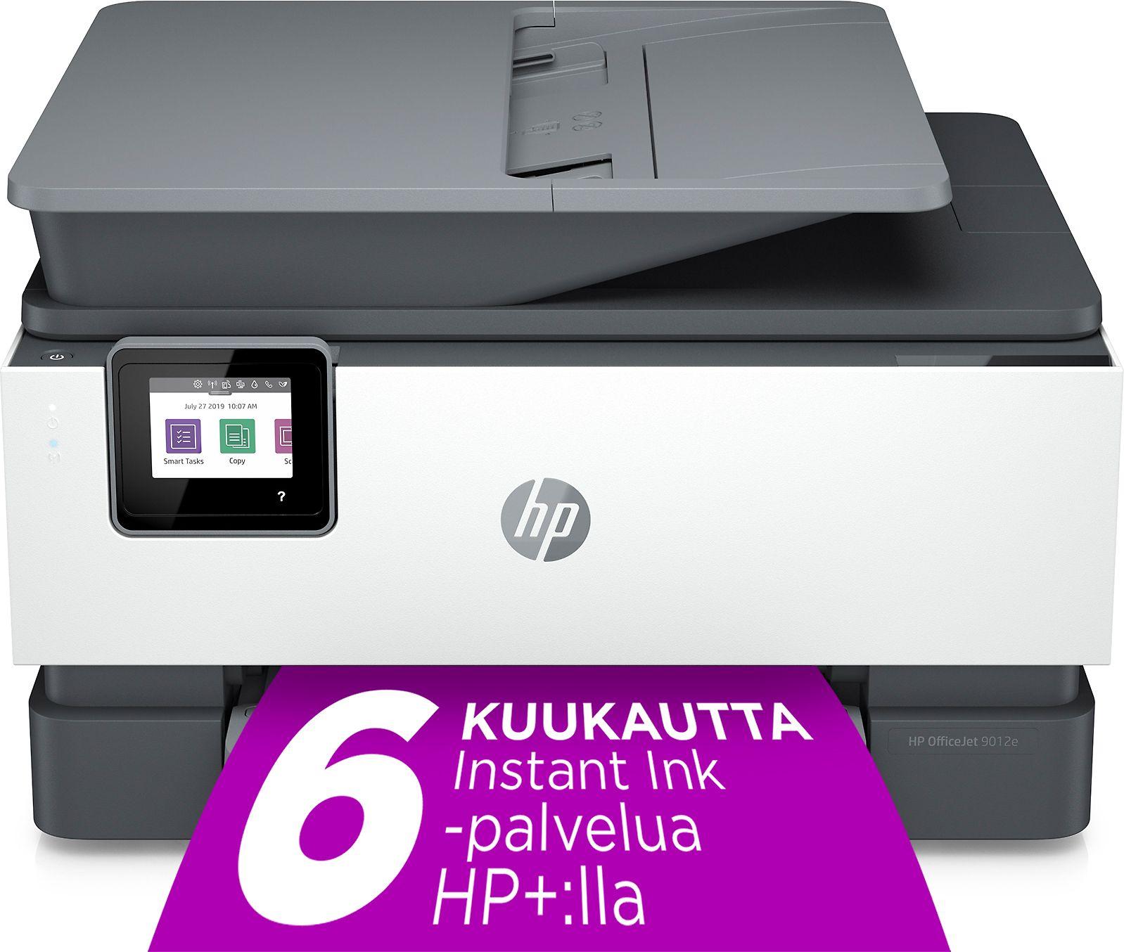Hewlett Packard (HP) „HP Officejet Pro 9012e All-in-One“ spausdintuvas, įskaitant 6 mėnesių momentinio rašalo su HP+ bandomąją versiją