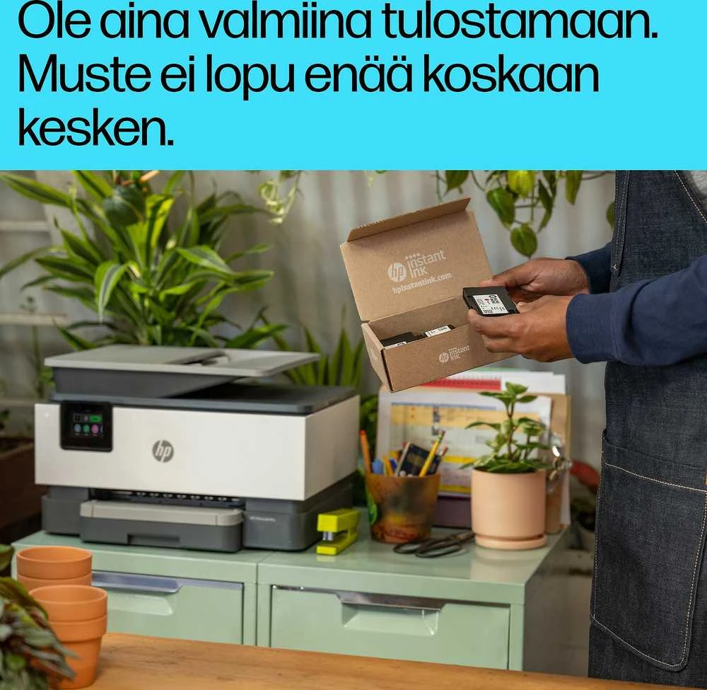 HP OfficeJet Pro 9122e daugiafunkcis spausdintuvas, Terminis rašalinis spausdintuvas, Spalvotas spausdinimas, 4800 x 1200 DPI, A4, Tiesioginis spausdinimas, Pilkas
