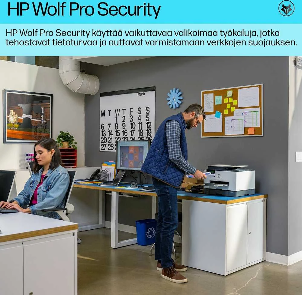 Hewlett Packard (HP) HP OfficeJet Pro 9130b belaidis daugiafunkcis spalvotas Spausdintuvas, dvipusis spausdinimas; Kopijavimo aparatas, Skaitytuvas