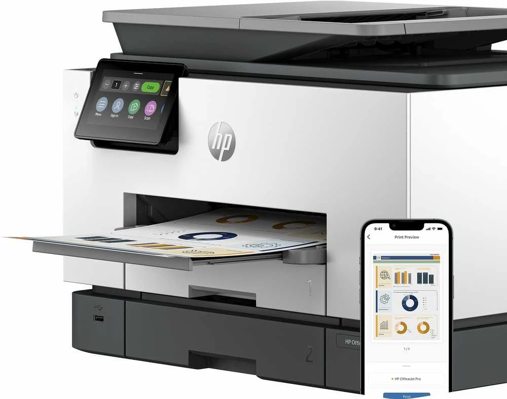 Hewlett Packard (HP) HP OfficeJet Pro 9130b belaidis daugiafunkcis spalvotas Spausdintuvas, dvipusis spausdinimas; Kopijavimo aparatas, Skaitytuvas