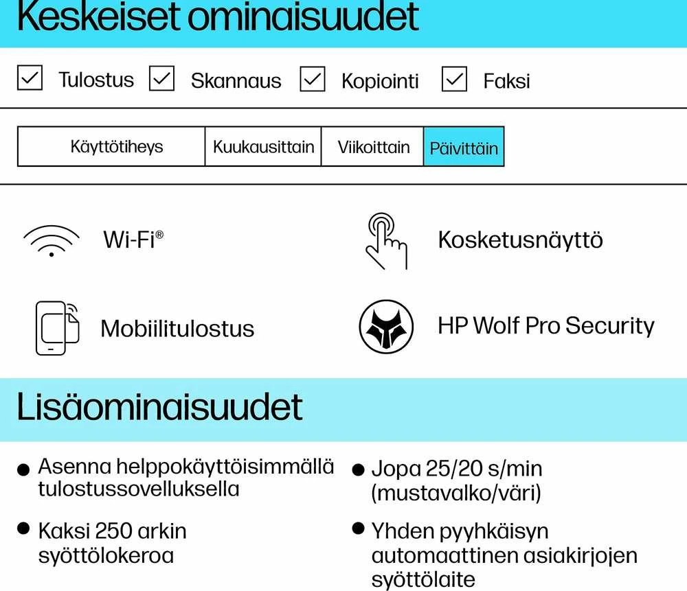 HP Officejet Pro 9132e daugiafunkcis daugiafunkcis spausdintuvas, spalvotas, A4 formato rašalinis spausdintuvas