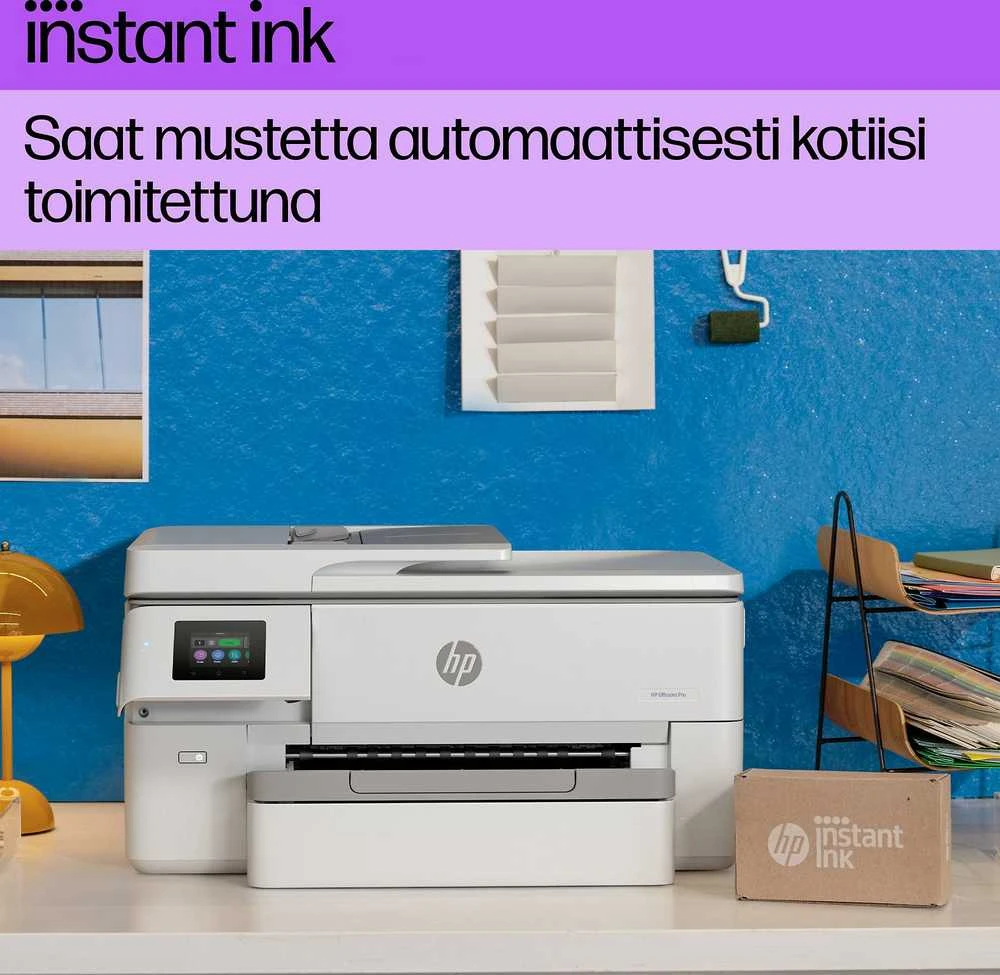 Hewlett Packard (HP) HP OfficeJet Pro 9720e HP+ plataus formato „AiO“ daugiafunkcis spausdintuvas Spausdintuvas - A3/A4 spalvotas rašalinis, spausdinimas / kopijavimas / nuskaitymas, automatinis dokumentų tiektuvas, automatinis dvipusis spausdinimas, LAN, Wifi, 22 psl./min., 250–1500 puslapių per mėnesį (pakeičia OfficeJet Pro 7720)