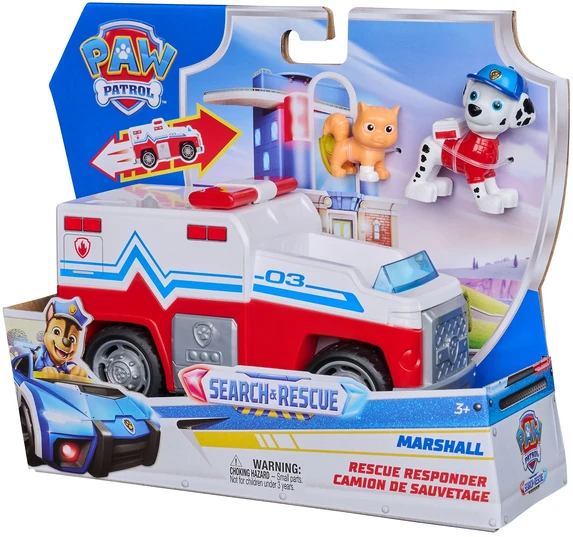 Spin Master PAW PATROL transporto priemonė Search & Rescue Marshall, 6074776
