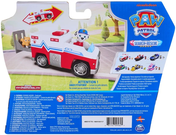 Spin Master PAW PATROL transporto priemonė Search & Rescue Marshall, 6074776