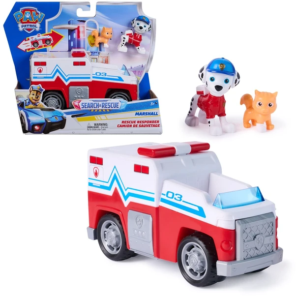 Spin Master PAW PATROL transporto priemonė Search & Rescue Marshall, 6074776