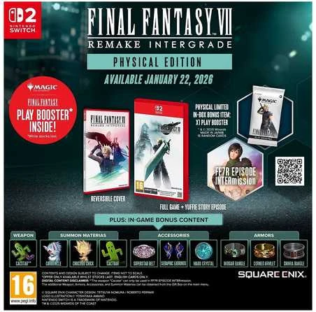 „Square Enix“ „Final Fantasy VII“ perdarymas „Intergrade“ (Switch 2)