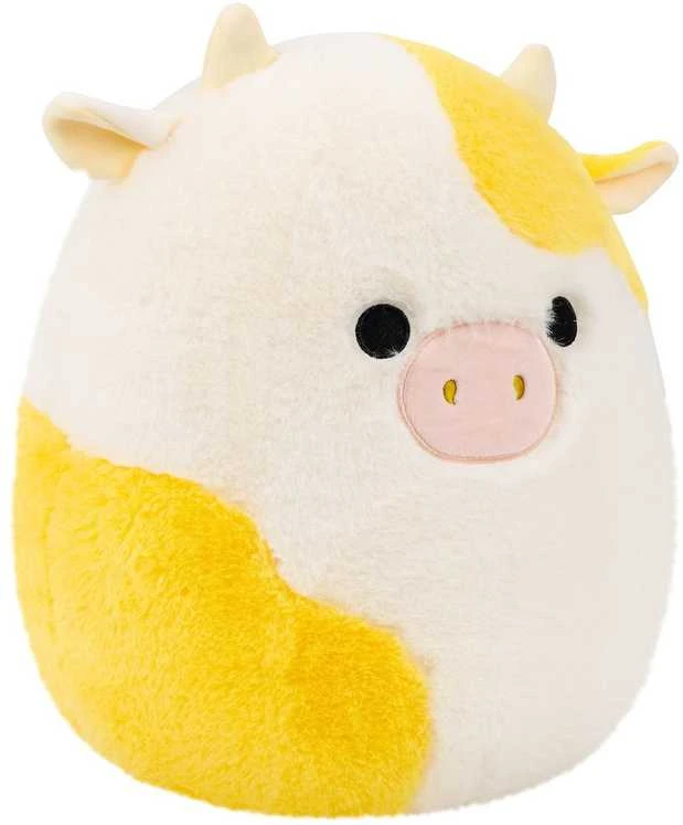 SQUISHMALLOWS Pliušinis žaislas - Geltona karvytė, 30 cm aprašymas - Prekės nuotrauka