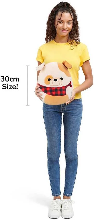 SQUISHMALLOWS Pliušinis žaislas - Buldogas, 30 cm