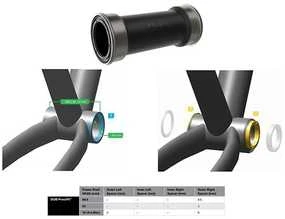 Miniklio velenas SRAM DUB PressFit 41 (MTB) 89.5/92mm
