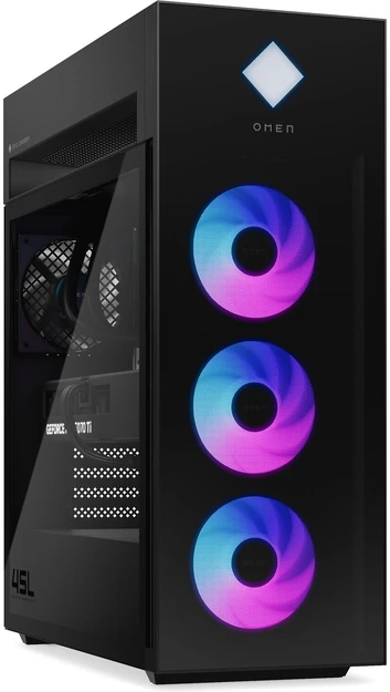 Stacionarus kompiuteris HP OMEN 45L GT22-3041no žaidimų kompiuteris su „Windows 11 Home“ (D7QQ2EA)