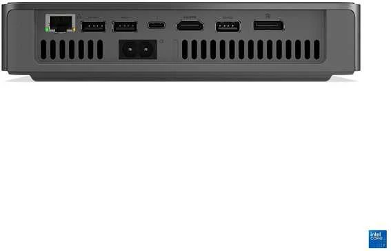 „Lenovo IdeaCentre Mini 01IRH10R 91B2000GMW“ stacionarus kompiuteris, „Windows 11 Home“, pilkas