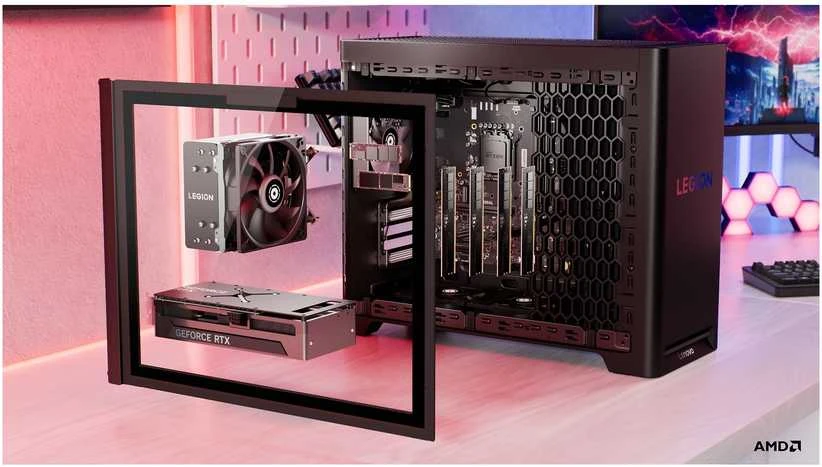 Stacionarus kompiuteris LENOVO Legion T5 30AGB10 AMD Ryzen 7 9800X3D 32GB 1TB SSD M.2 2280 PCIe GeForce RTX 5070 12GB W11H 2YR Nešiojamas kompiuteris