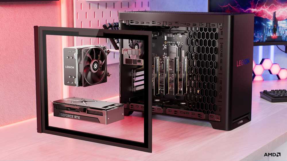 Stacionarus kompiuteris LENOVO Legion T5 30AGB 10" AMD Ryzen 7 7700X 32GB 1TB SSD M.2 2280 PCIe NVIDIA GeForce RTX 5070 Ti 16GB W11H 2YR Nešiojamas kompiuteris