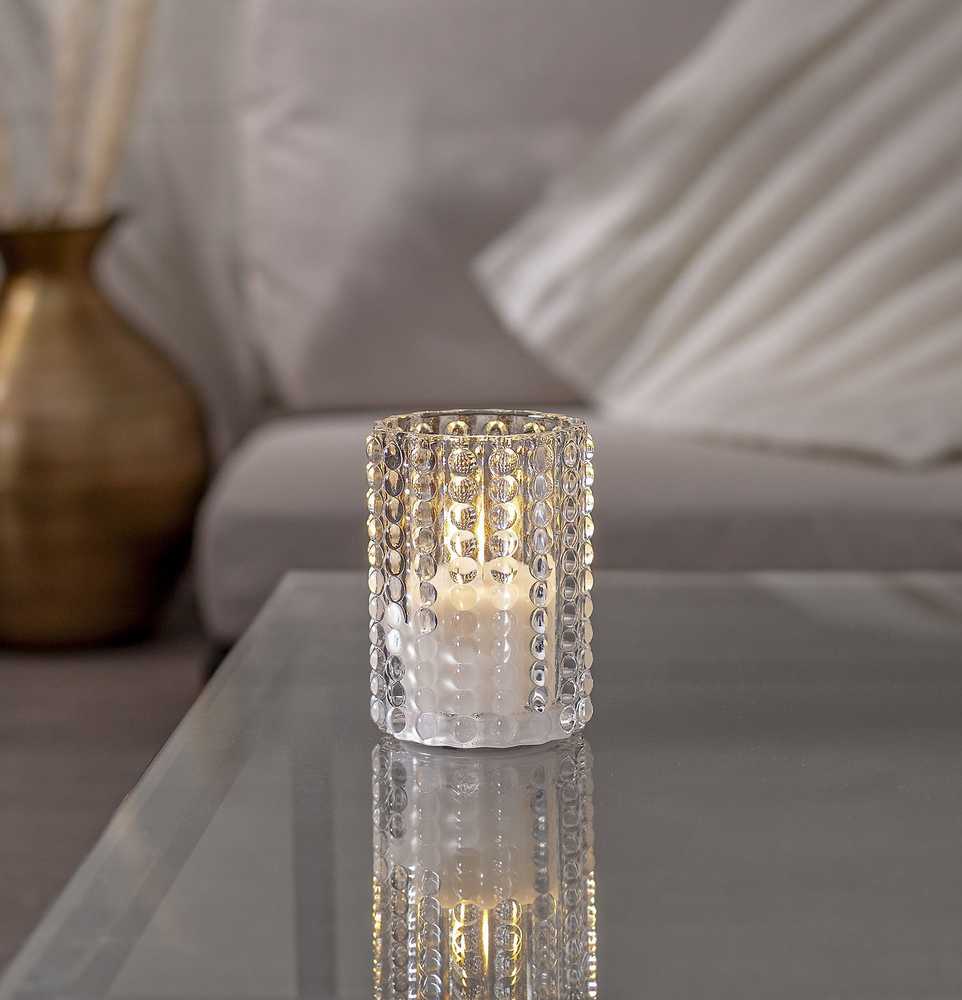 Star Trading Flamme Dotty LED-kynttilä, kirkas, 13 cm